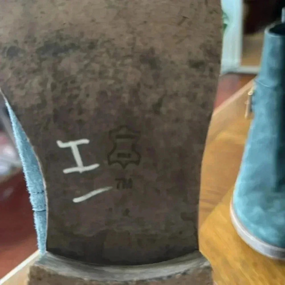 Tory Burch Riley Mid Buckle Boot Dark Green Size 7 (00760) - Picture 15 of 16